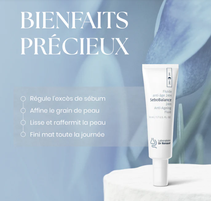 SeboBalance Fluide Anti-âge Pour Peau Grasse ou à Tendance Acnéique 24h