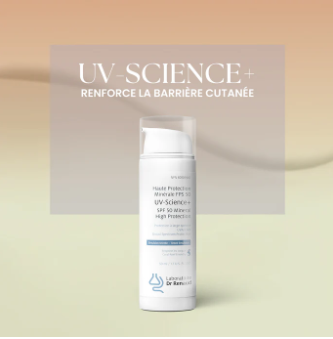 UV-science+ Haute Protection Minérale Visage Teintée à Protection Large Spectre FPS 50