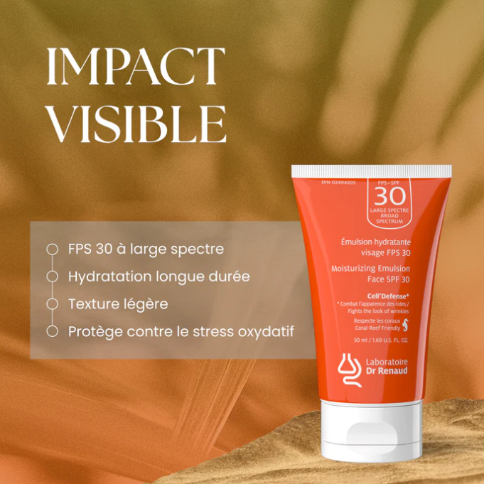Cell'defense Émulsion Hydratante Visage à Protection Large Spectre FPS 30