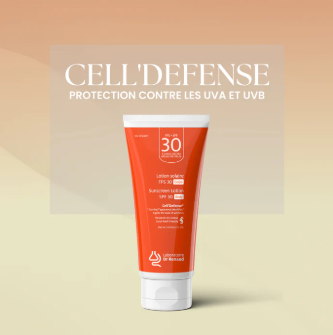 Cell'defense Lotion Solaire Hydratante Corps à Protection Large Spectre FPS 30