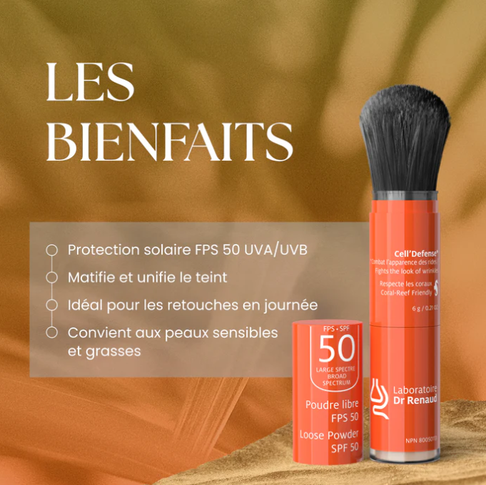 Cell'defense Poudre Minérale à Protection Large Spectre FPS 50