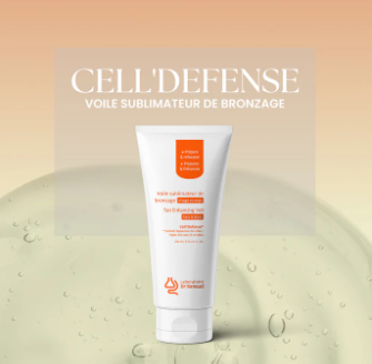 Cell'Defense Voile Sublimateur de Bronzage